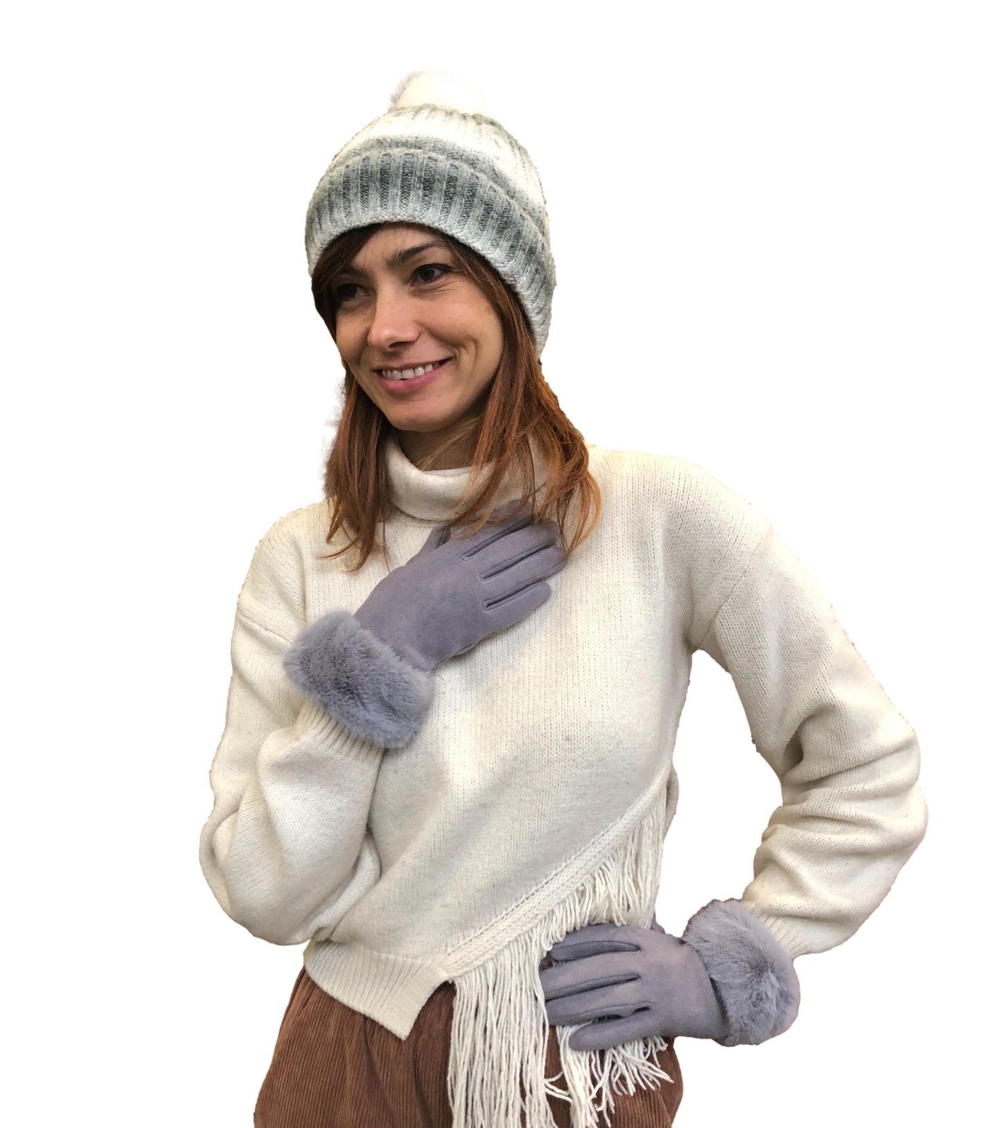 Berretta morbida con pompon