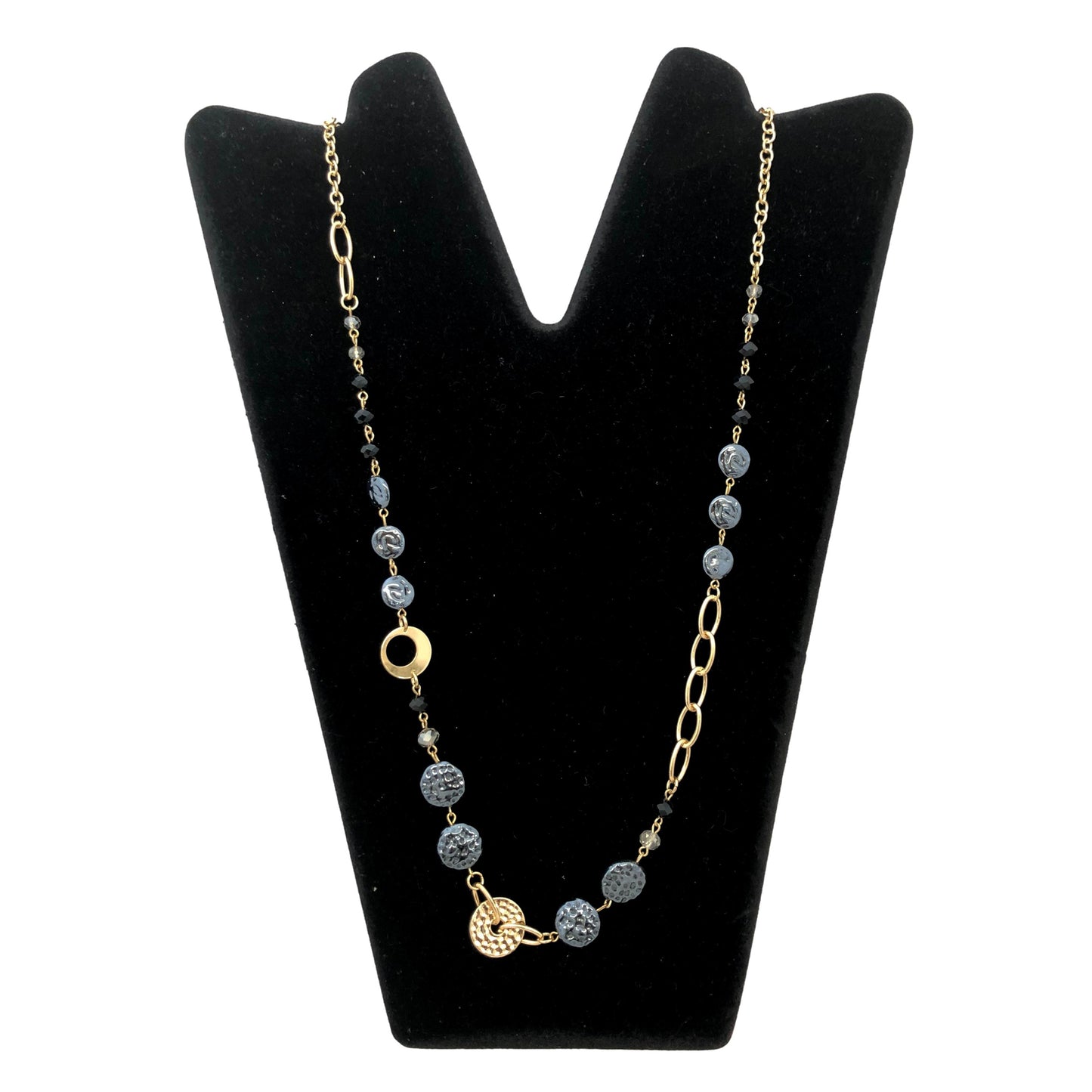 Collana lunga di metallo