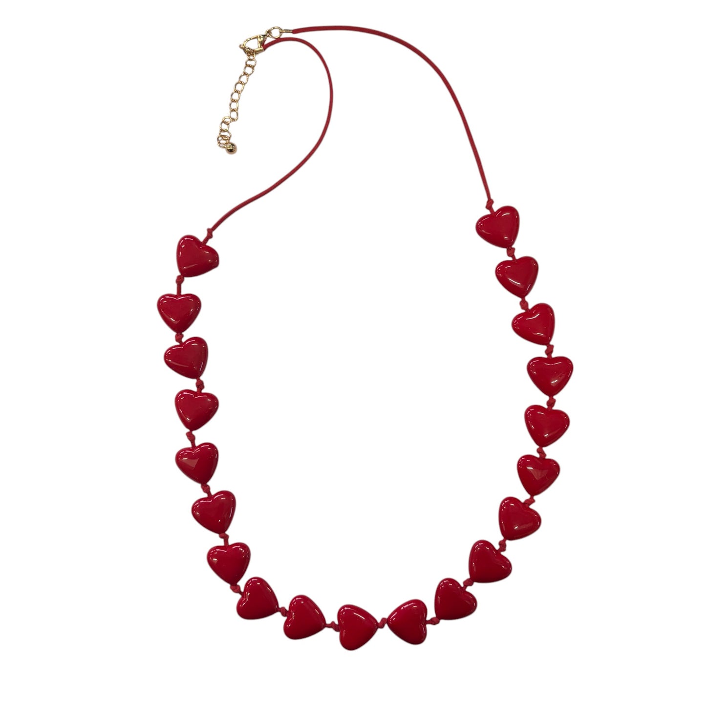 Collana cuori rossi
