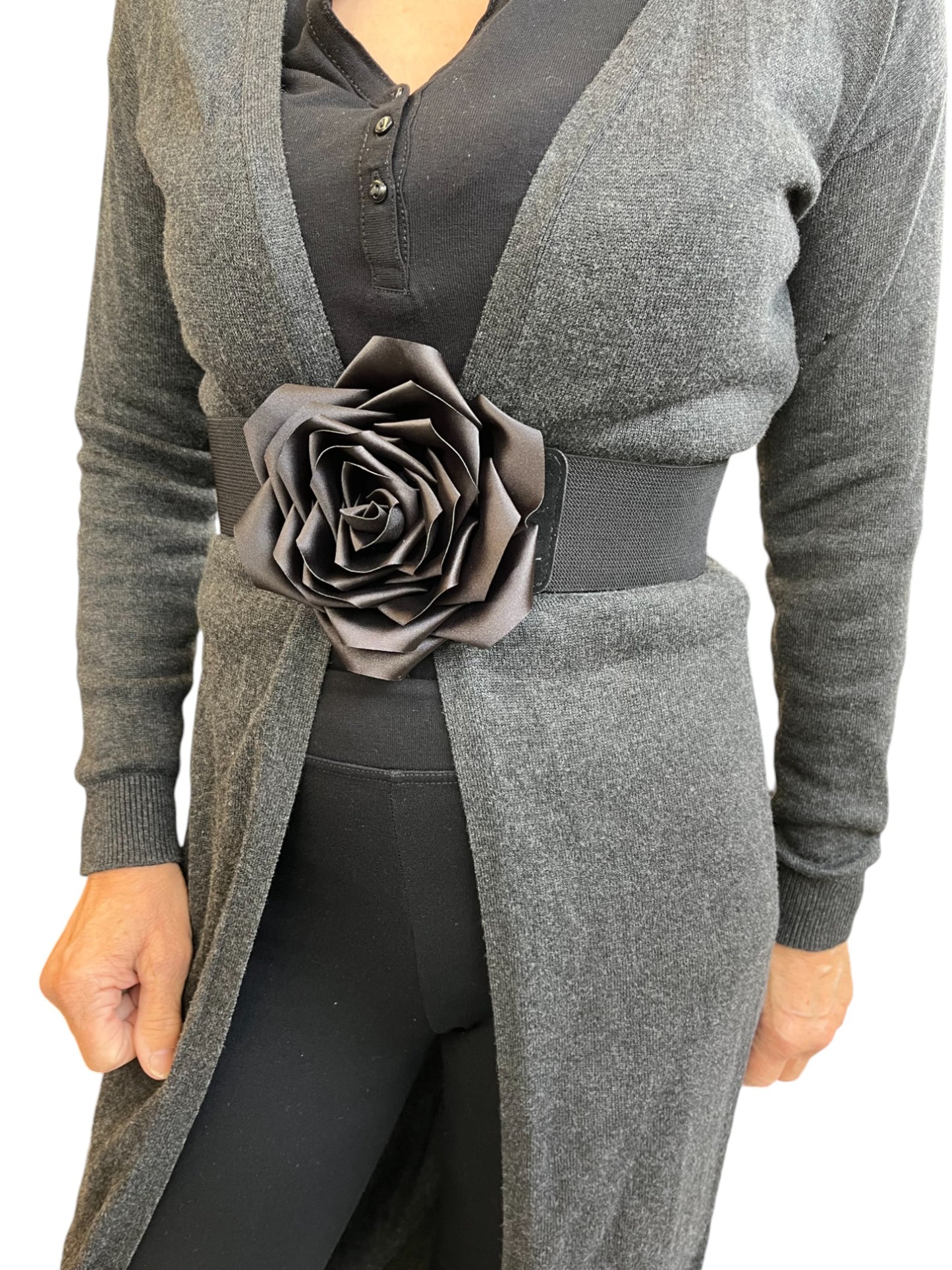 Cintura elastica con fiore