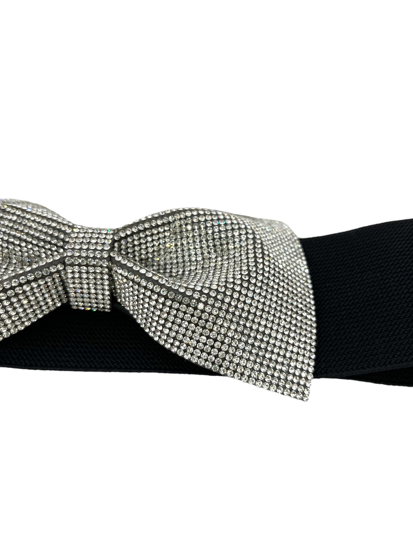 Cintura elastica con fiocco in strass