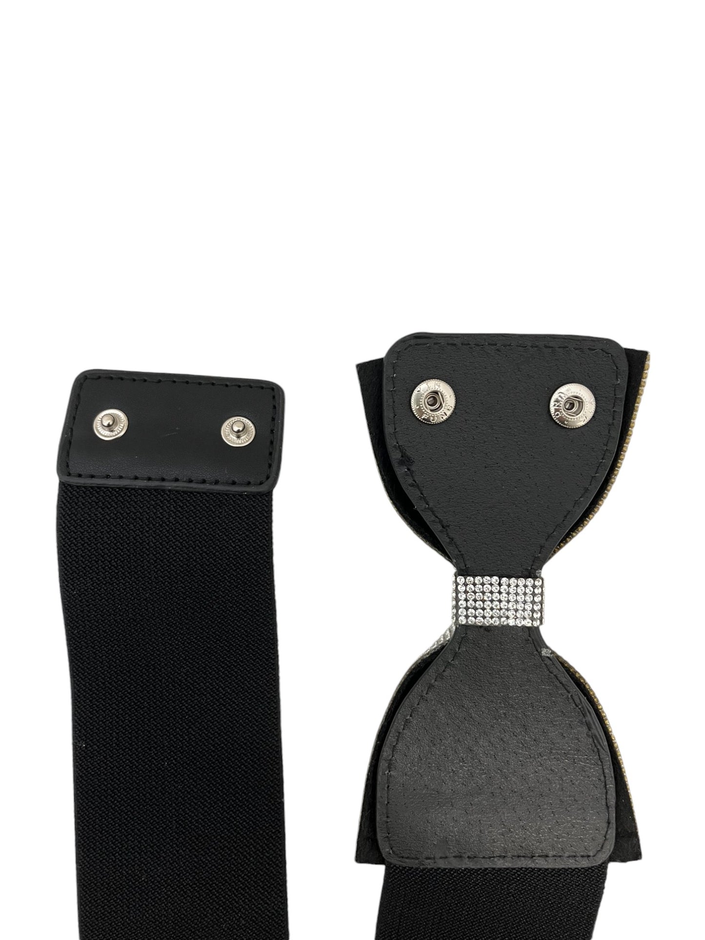 Cintura elastica con fiocco in strass