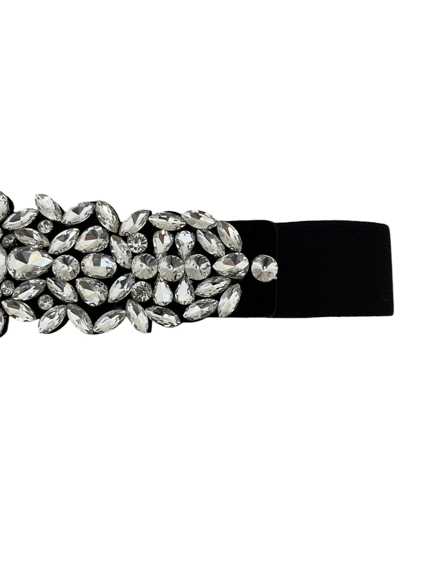 Cintura elastica con pietre sfaccettate
