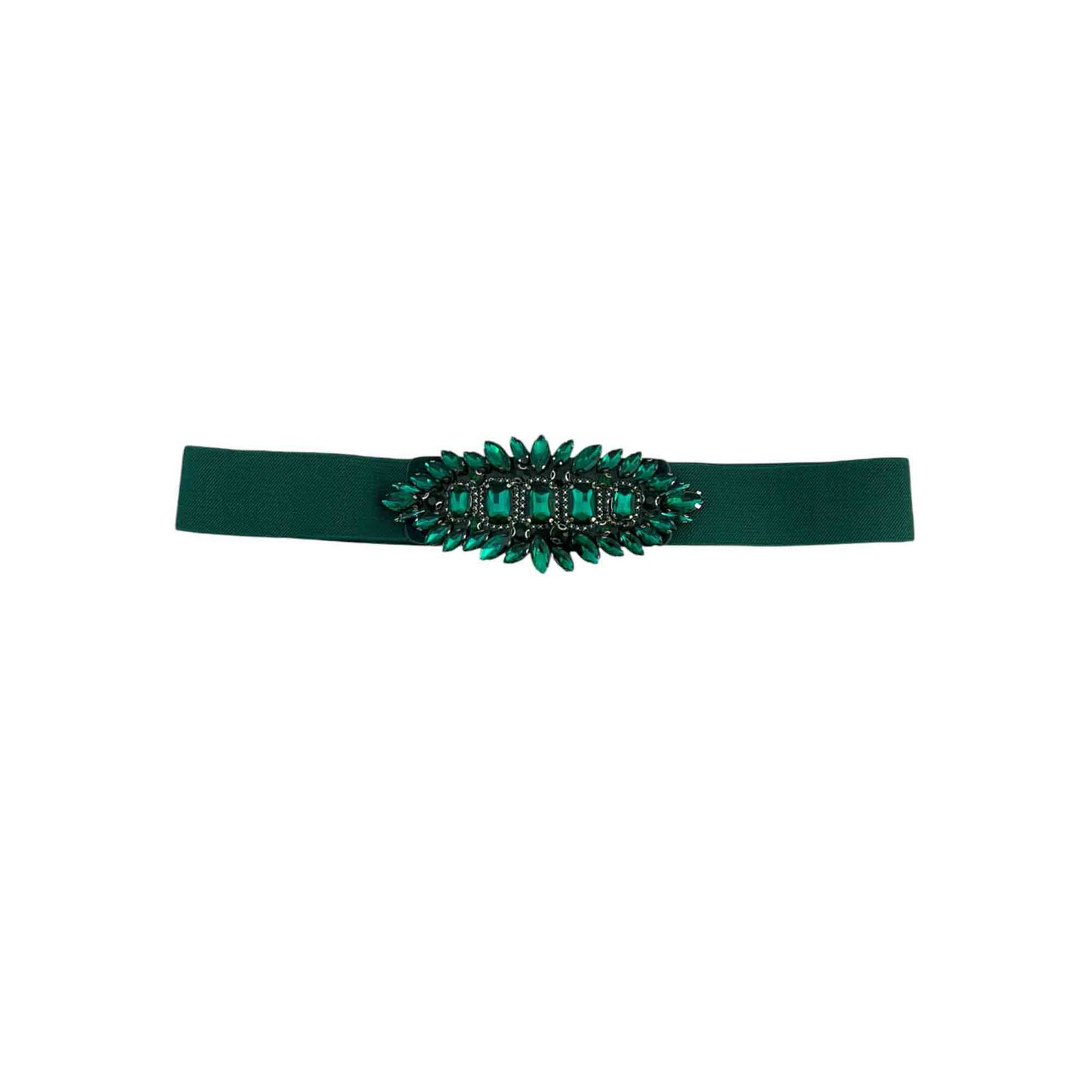 Cintura elastica con pietre sfaccettate