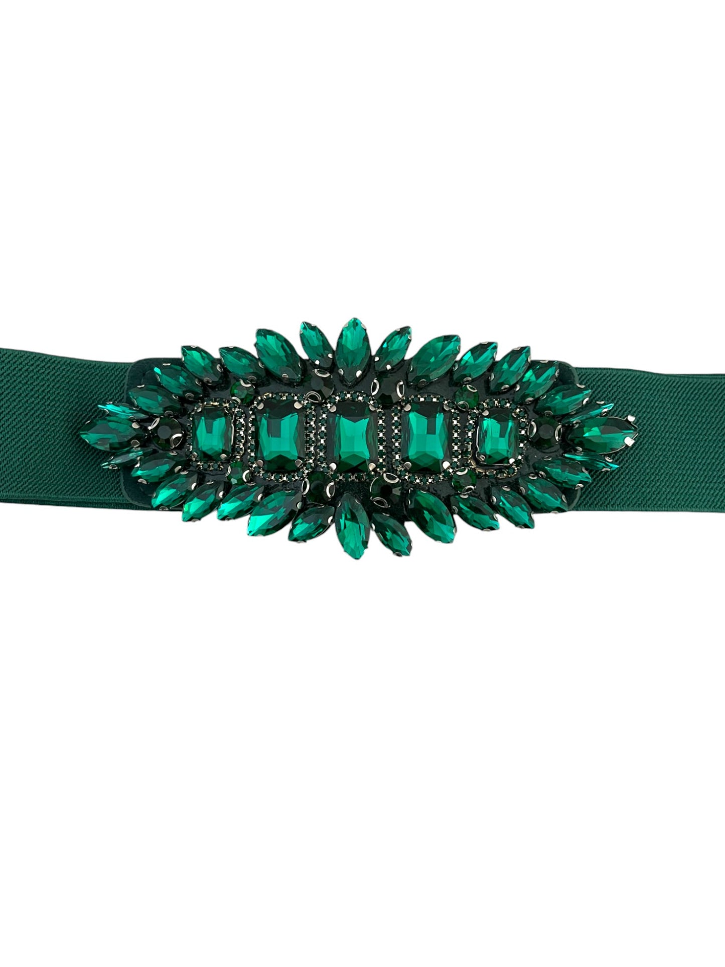 Cintura elastica con pietre sfaccettate