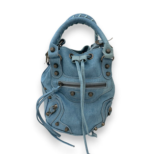 Secchiello rigido in denim