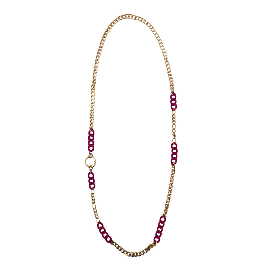 Collana lunga catena smaltata