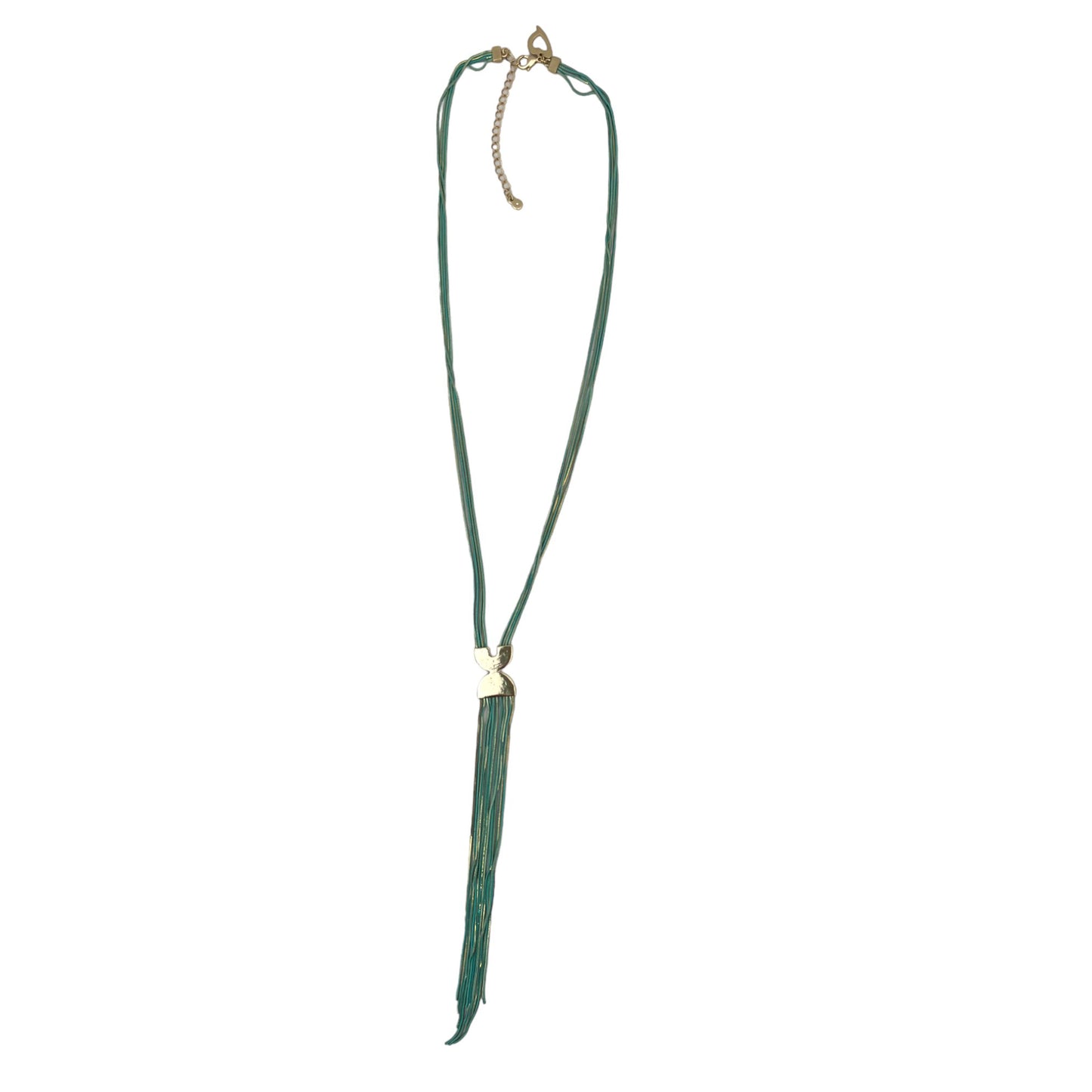 Collana multi fili di catena colorata