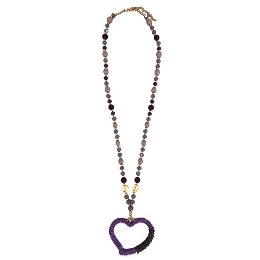 Collana con perle e cuore