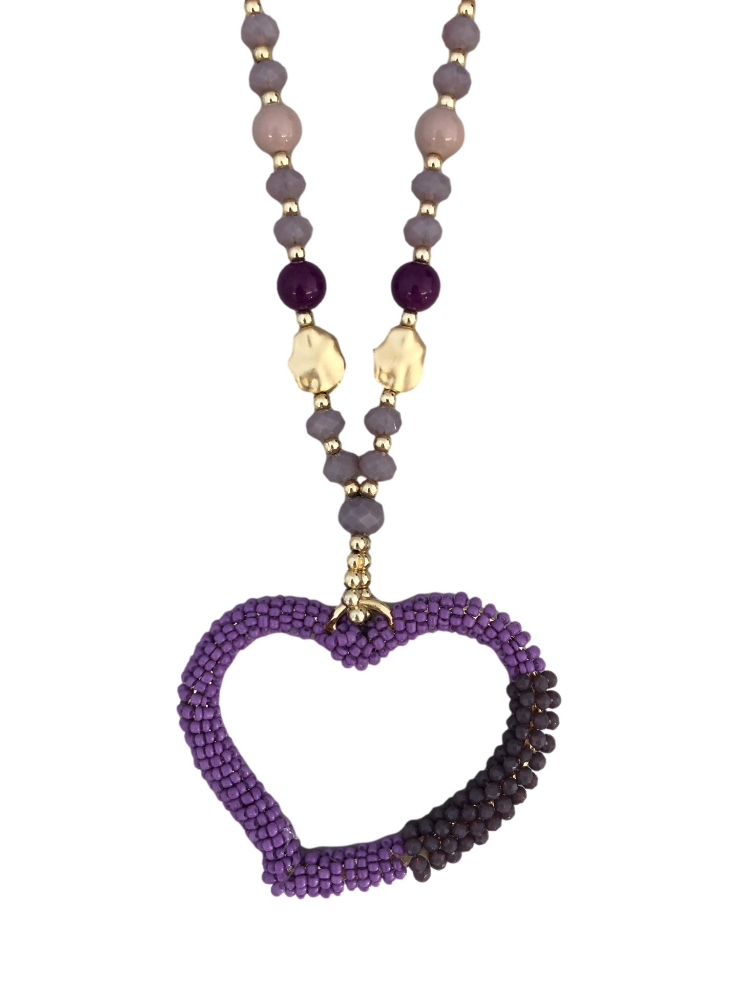 Collana con perle e cuore