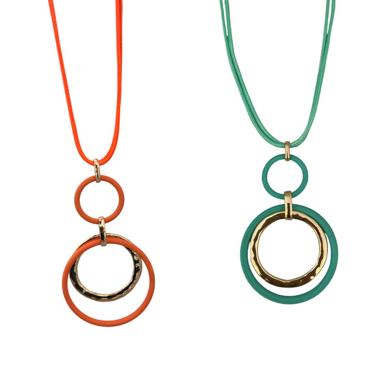Collana cerchi pendenti
