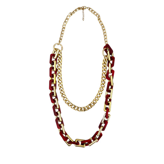 Collana doppio filo di catena