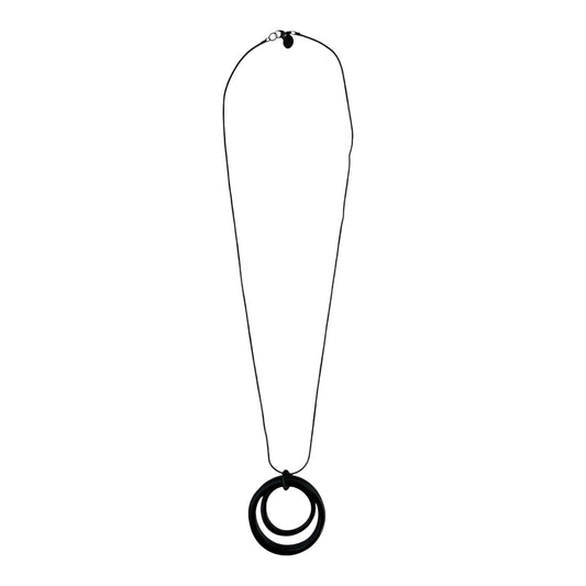 Collana triplo cerchio pendente
