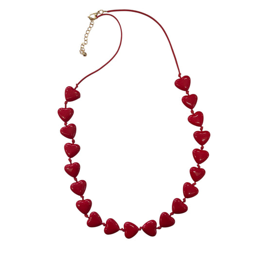 Collana cuori rossi