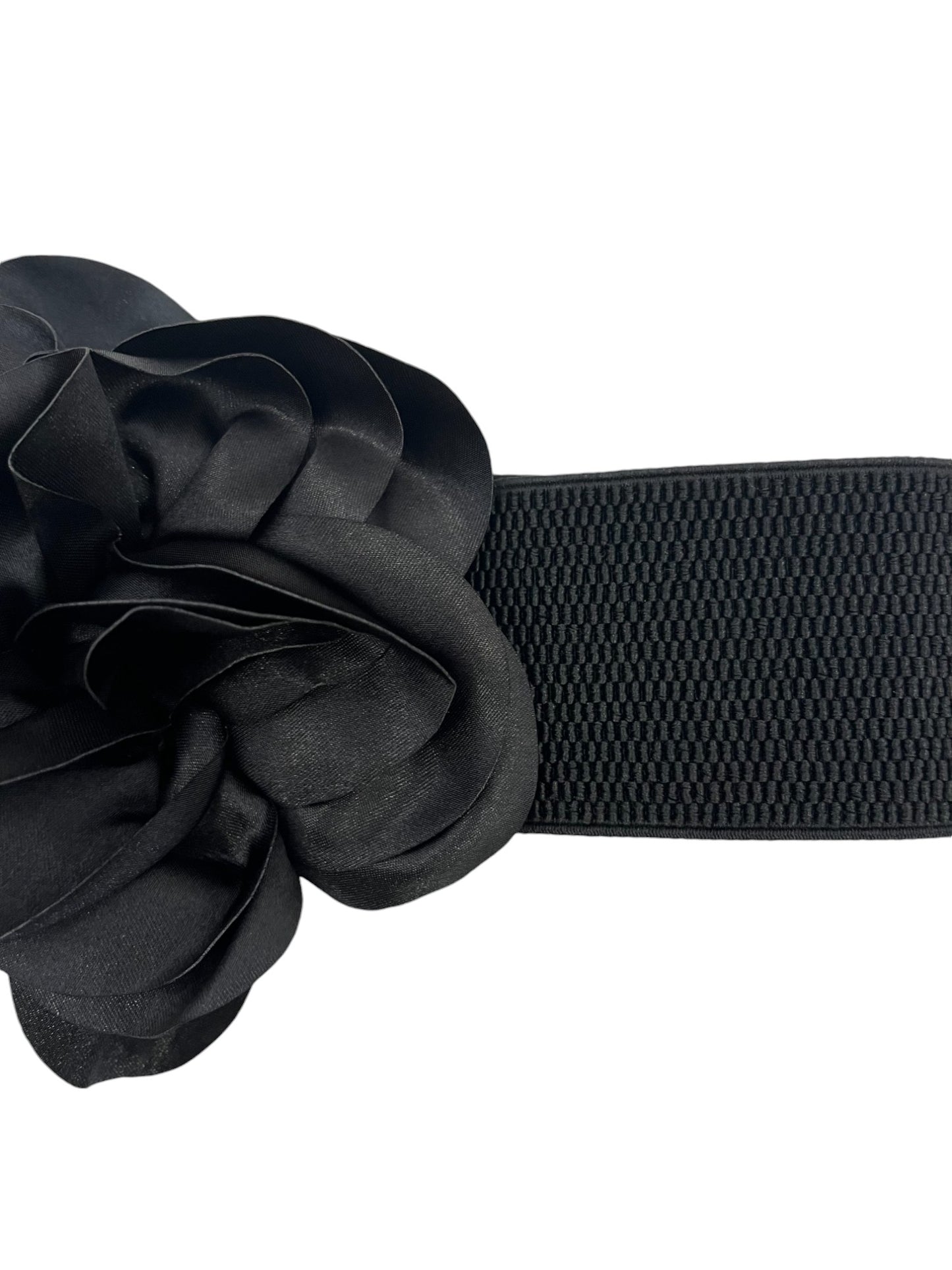 Cintura elastica con fiore raso