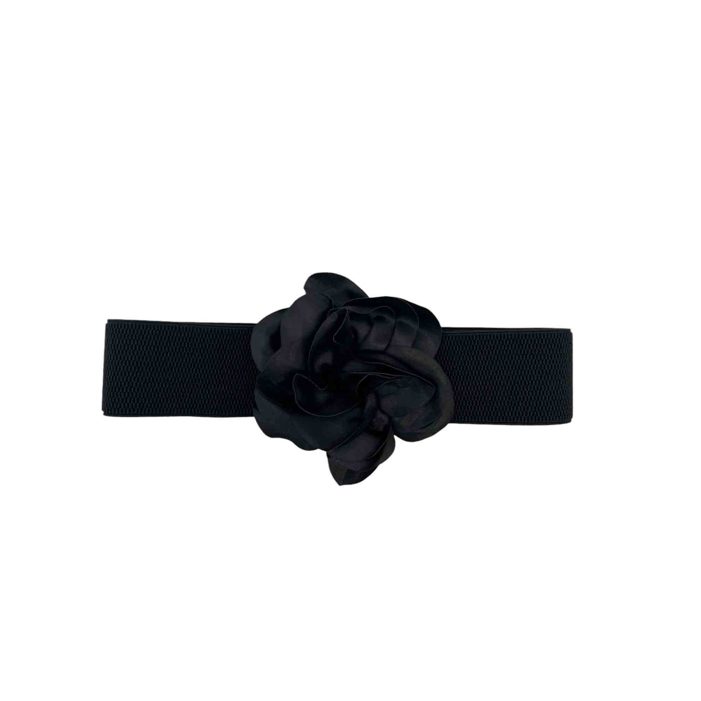 Cintura elastica con fiore raso