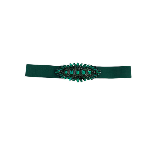 Cintura elastica con pietre sfaccettate