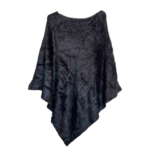 Poncho in eco-pelliccia